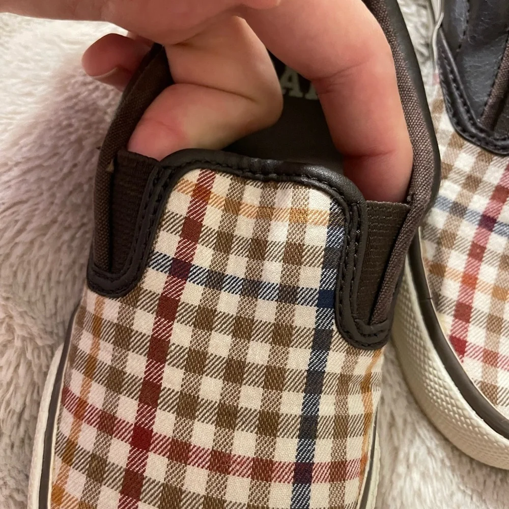 EUC Kid’s Gap Slip On Plaid Loafers
